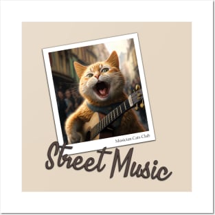 Street Music - Street Cat Posters and Art